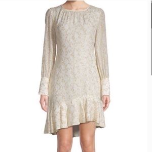 Derek Lam Crosby Gold asymmetrical dress